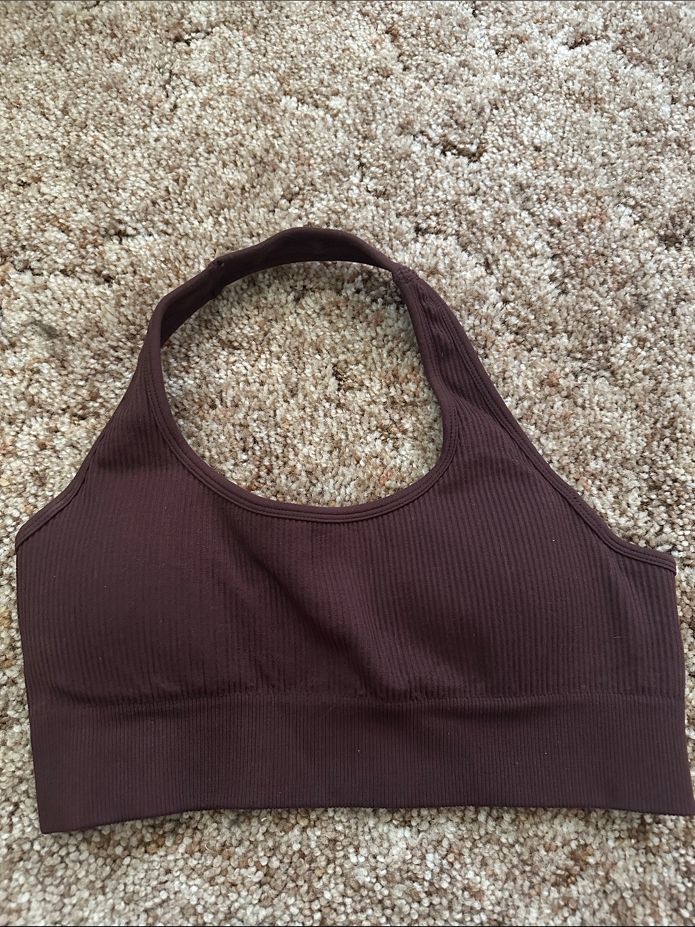 Chocolate Brown sports bra